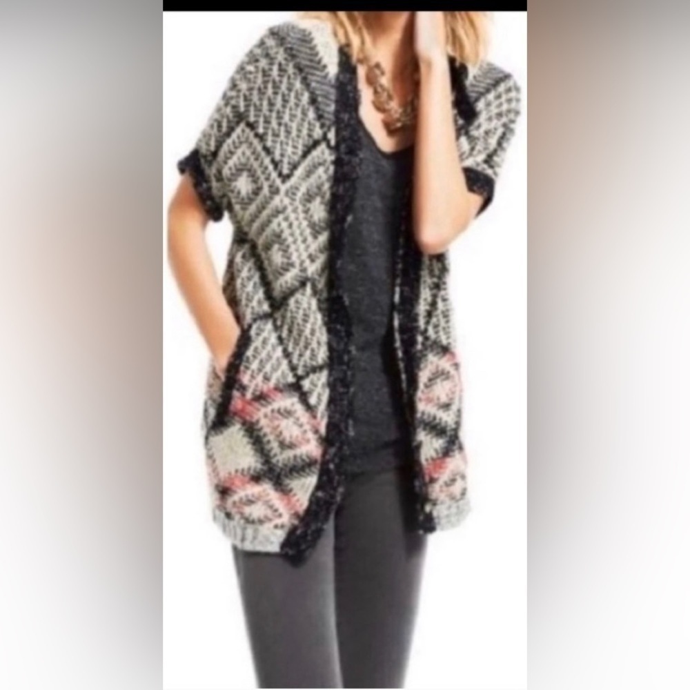 Carol Anderson CABI vintage Provence coastal grandma classic boho cardigan S